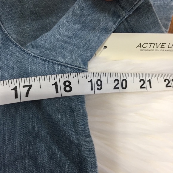 Active USA Chambray Mini Dress. - Picture 4 of 5